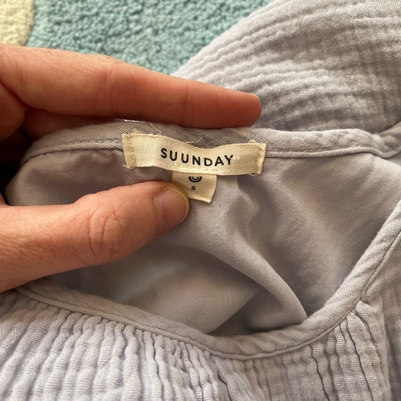 Suunday double gauze fully lined dress/tunic size small- lilac - Picture 7 of 9